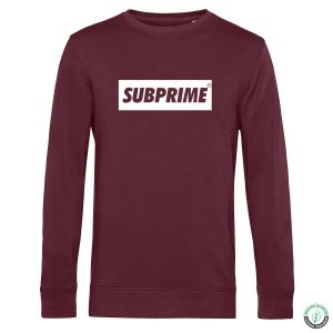 Subprime sweat block heren burgundy