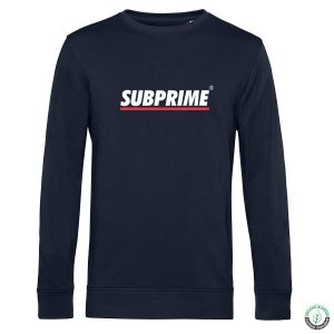 Subprime sweater Stripe heren navy