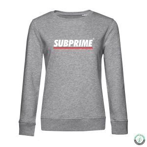 Subprime sweat Stripe dames grey