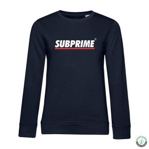 Subprime sweat Stripe dames navy